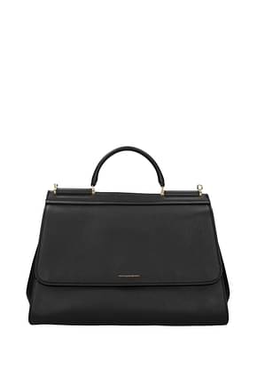 Dolce&Gabbana Handbags sicily soft large Women Leather Black