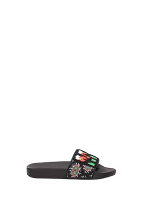 MSGM Slippers and clogs Women Fabric  Black