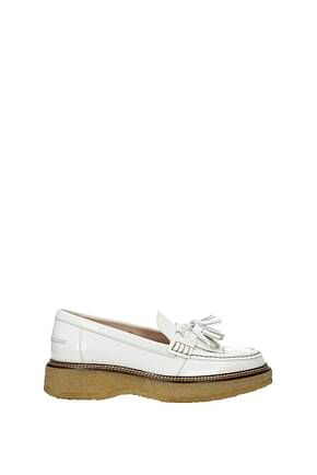 Tod's Loafers Women Patent Leather White