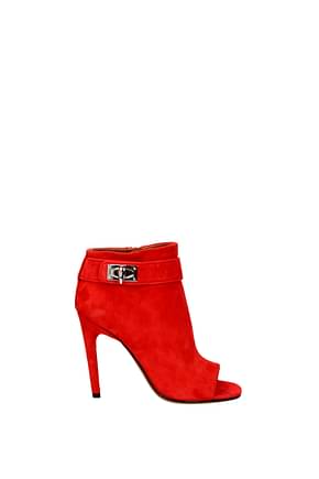 Givenchy Ankle boots Women Suede Red