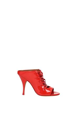 Givenchy Sandals Women Patent Leather Red