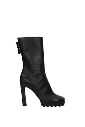 Off-White Ankle boots Women Leather Black
