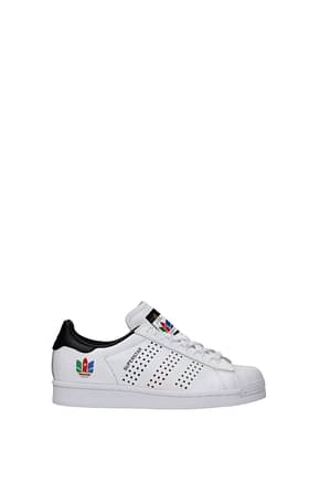 Adidas Sneakers Donna Pelle Bianco Nero