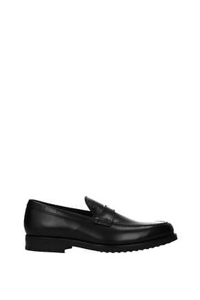 Tod's Loafers Men Leather Black