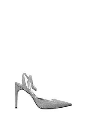 Givenchy Sandals Women Glitter Silver