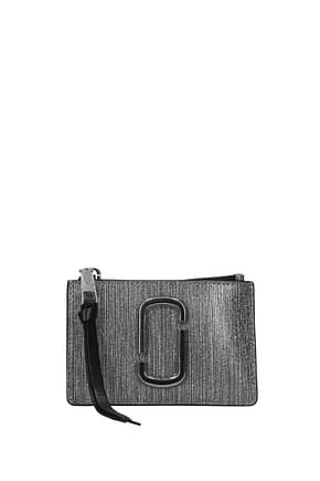 Marc Jacobs Document holders Women Leather Silver