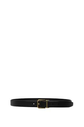 Dolce&Gabbana Thin belts Men Leather Black