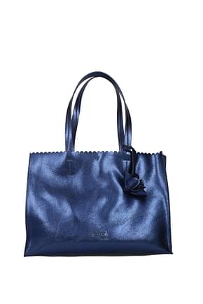 Pollini Shoulder bags Women Polyurethane Blue Midnight Blue