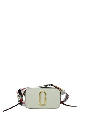 Marc Jacobs Crossbody Bag Women Leather Beige Red