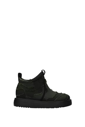 Christian Dior Sneakers Women Fabric  Green Camouflage Green 