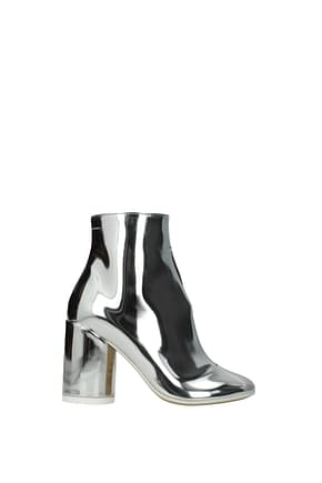 Maison Margiela Ankle boots mm6 Women Leather Silver