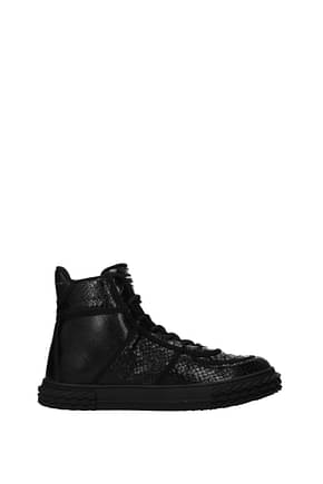 Giuseppe Zanotti Sneakers Men Leather Black
