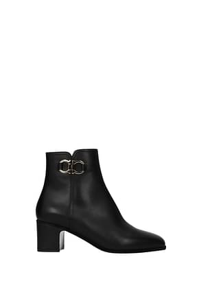 Salvatore Ferragamo Ankle boots cassaro Women Leather Black