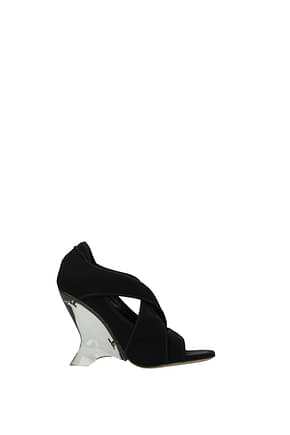 Christian Dior Sandals etoile Women Fabric  Black