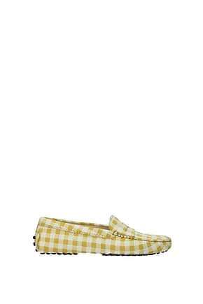 Tod's Loafers Women Leather Yellow