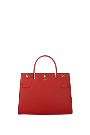 Burberry Handbags Women Leather Red Bright Red
