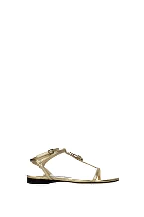 Jimmy Choo Sandals alodie Women Leather Gold