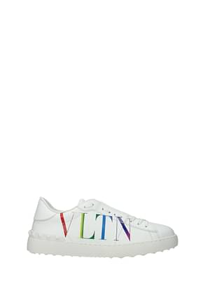 Valentino Garavani Sneakers Uomo Pelle Bianco Multicolore