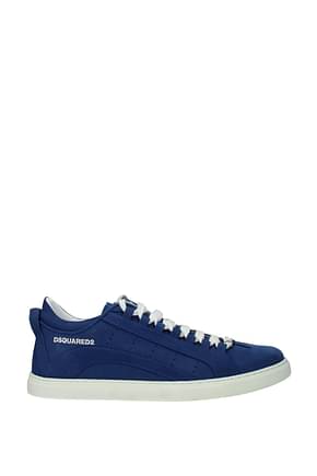 Dsquared2 Sneakers Uomo Camoscio Blu