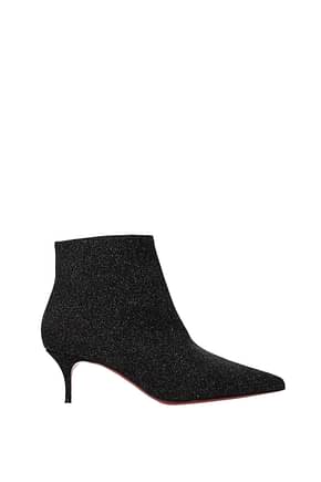 Louboutin Ankle boots so kate Women Fabric  Black