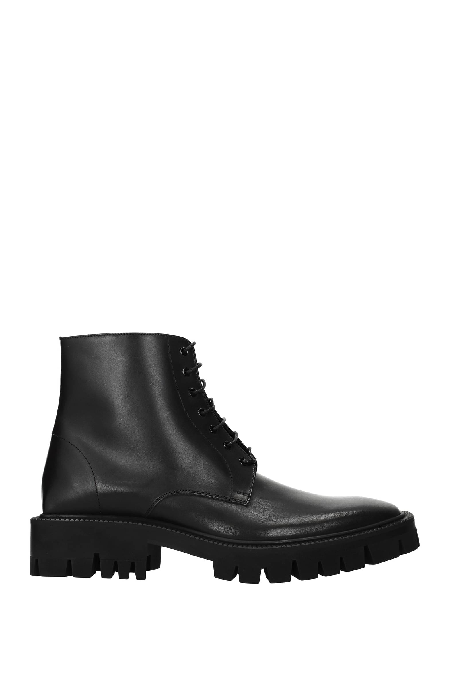 Black Santiago squaretoe leather boots  Balenciaga  MATCHESFASHION UK