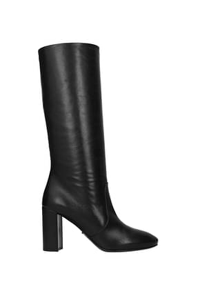 Prada Boots Women Leather Black