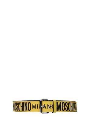 Moschino Regular belts Women Leather Yellow