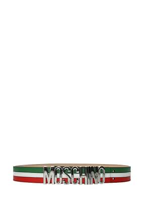 Moschino Regular belts Men Leather Multicolor