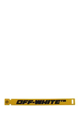 Off-White Bracelets industrial Men PVC Yellow Black
