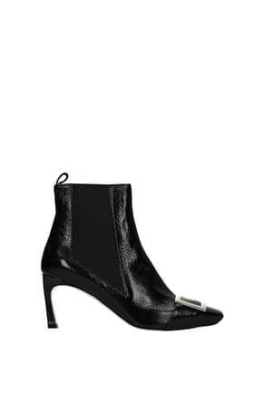 Roger Vivier Ankle boots trompette Women Patent Leather Black
