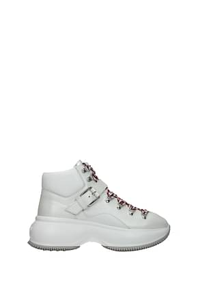 Hogan Sneakers maxi i active Women Leather Silver White