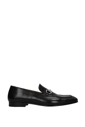 Gucci Loafers Men Leather Black