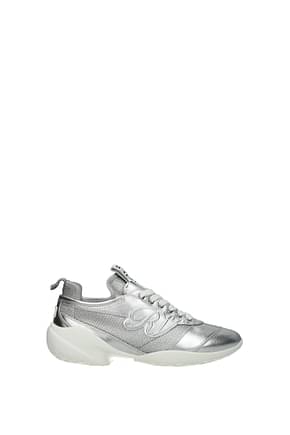 Roger Vivier Sneakers Women Leather Silver
