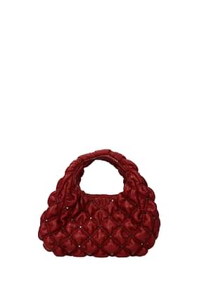 Valentino Garavani Handbags Women Leather Red Dark Red