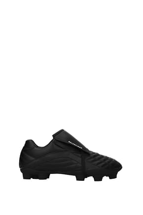 Balenciaga Sneakers soccer Men Leather Black