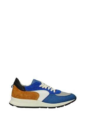 Philippe Model Sneakers montecarlo Hombre Gamuza Azul marino Naranja