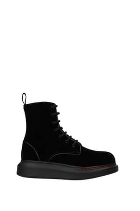 Alexander McQueen Ankle boots Women Velvet Black