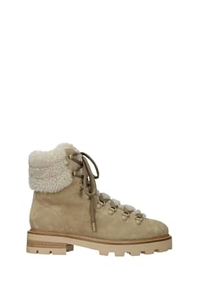 Jimmy Choo Ankle boots eshe Women Suede Beige Natural