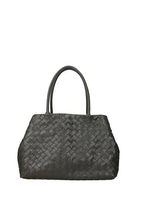 Bottega Veneta Shoulder bags Women Leather Gray Graphite