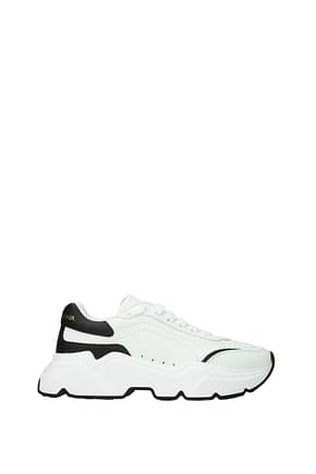 Dolce&Gabbana Sneakers daymaster Donna Pelle Bianco Nero
