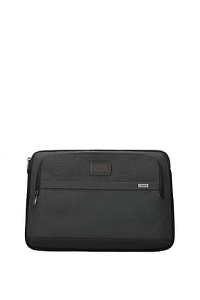Tumi iPad cover large laptop cover Men Polyester Gray Anthracite