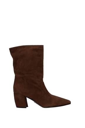 Prada Ankle boots Women Suede Brown