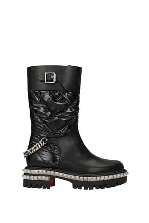 Louboutin Ankle boots verdonna Women Fabric  Black
