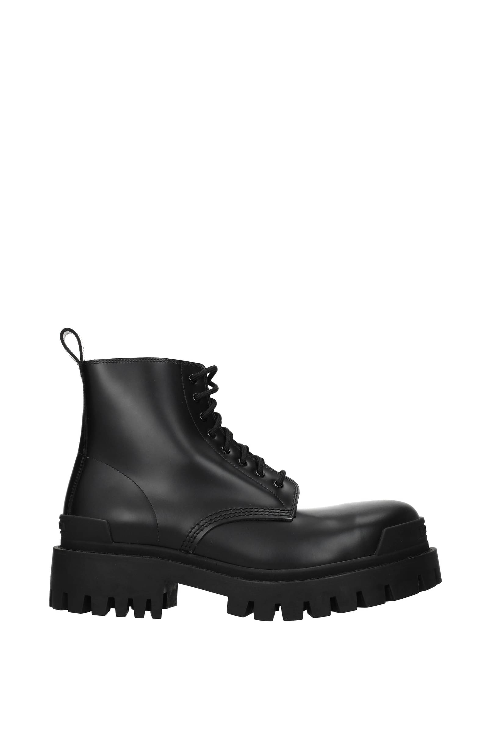 Balenciaga  Strike Leather Boots  Black Balenciaga