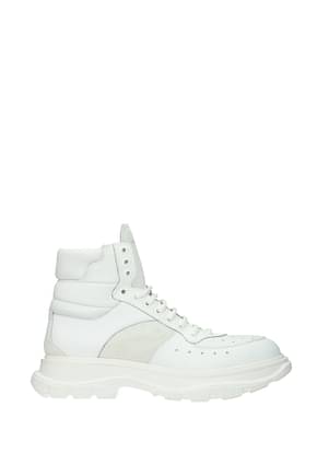 Alexander McQueen Sneakers Uomo Pelle Bianco