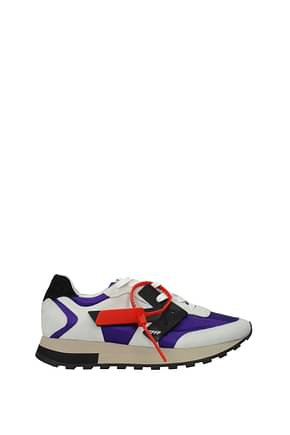 Off-White Sneakers Women Suede Violet Light Grey