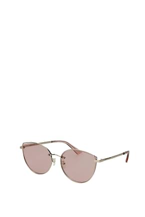 Alexander McQueen Sunglasses Women Metal Gold Pink