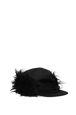 Prada Chapeaux Femme Nylon Noir