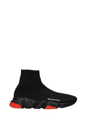 Balenciaga Sneakers speed lt Homme Tissu Noir Rouge