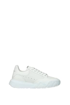 Alexander McQueen Sneakers Uomo Pelle Bianco Bianco